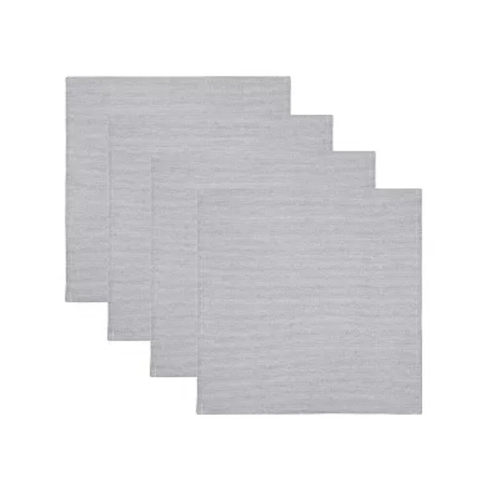 4 Pack St. Nicholas Square Green Mini Stripe Napkins Set